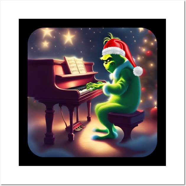 Grinch Piano Wall Art by blaurensharp00@gmail.com